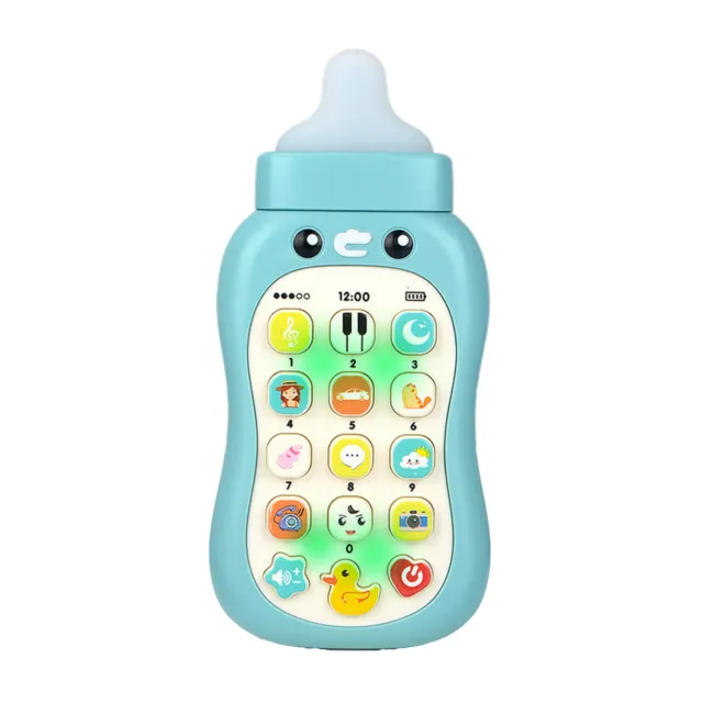 Simulation Phone Musical Break-resistant Early Education Mobile Phone Toy Abs