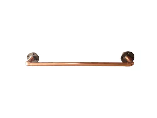 Towel Rail Rack Holder | Industrial Copper Metal Pipe Style Bathroom Accessories