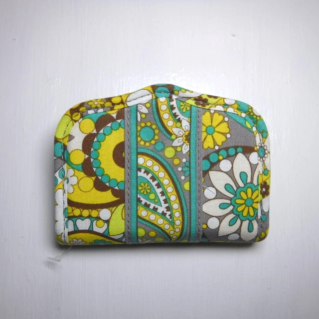 Vera Bradley Folding Credit Card Business Card Case Lemon Parfait Retired