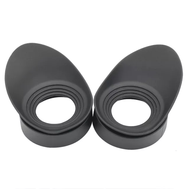 2pcs Rubber Eye Cups 40mm Binocular Eye Guards f/ Microscope Telescope Eye Cover