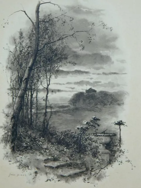 Fred Hines Engraving Landscape