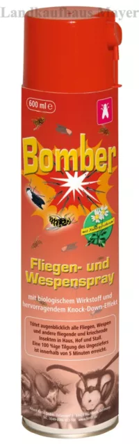 Wespenspray 600ml Fliegenspray *BOMBER* Ungezieferspray Insektenbekämpfung