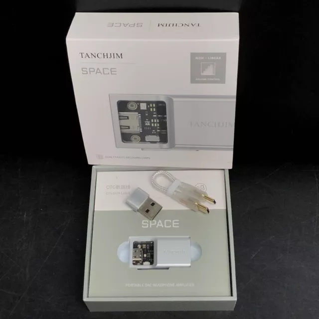 Tanchjim Portable DAC Headphone Amplifier Model: Space Boxed / Manual Sound -CP