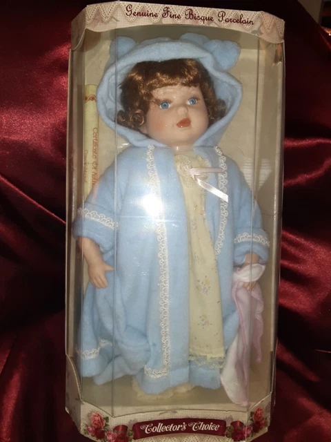 GENUINE FINE Bisque Porcelain Doll-Collectors Choice Limited Edition COA 17"