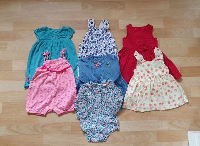 Baby Girls Bundle,Dresses,Romper,Dungarees Age 3-6 Months
