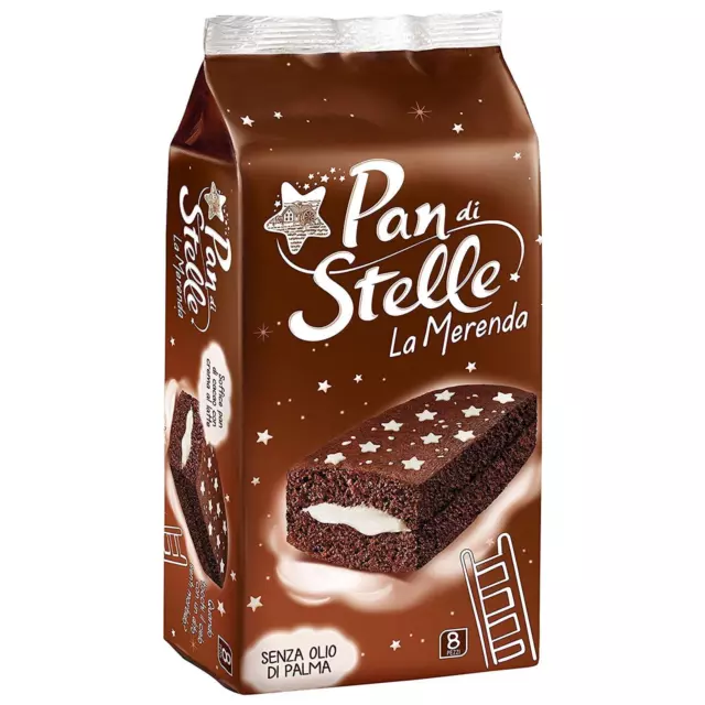 Pâtisseries Mulino Bianco Pan de Étoiles La Collation 8 Pcs 280 Gr Chocolat Lait