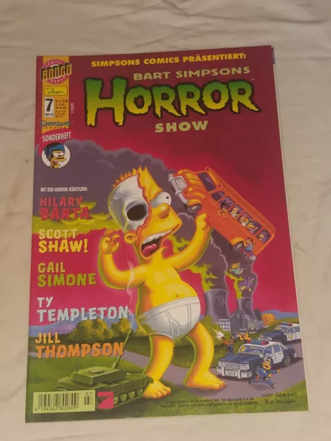 Bart Simpson Horror Show Comics Heft Nr. 7