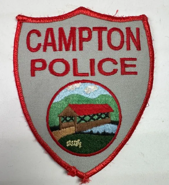Campton Police New Hampshire NH Covered Bridge Patch R7