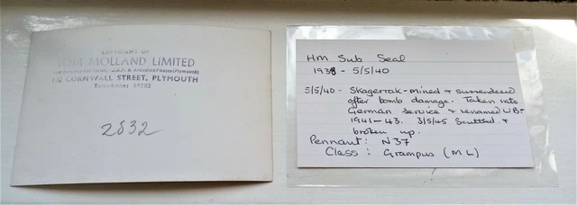 HMS SEAL N37 GrampusKlasse UBoot UBoot UB schwarz & weiß Foto