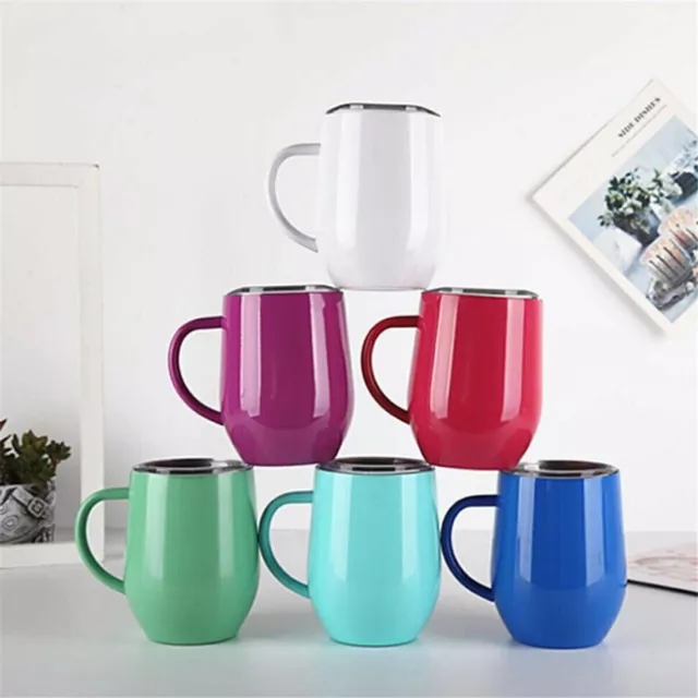 Coffee Mug Double Wall Stainless Steel Cup Travel Tea Insulated Tumbler Thermos