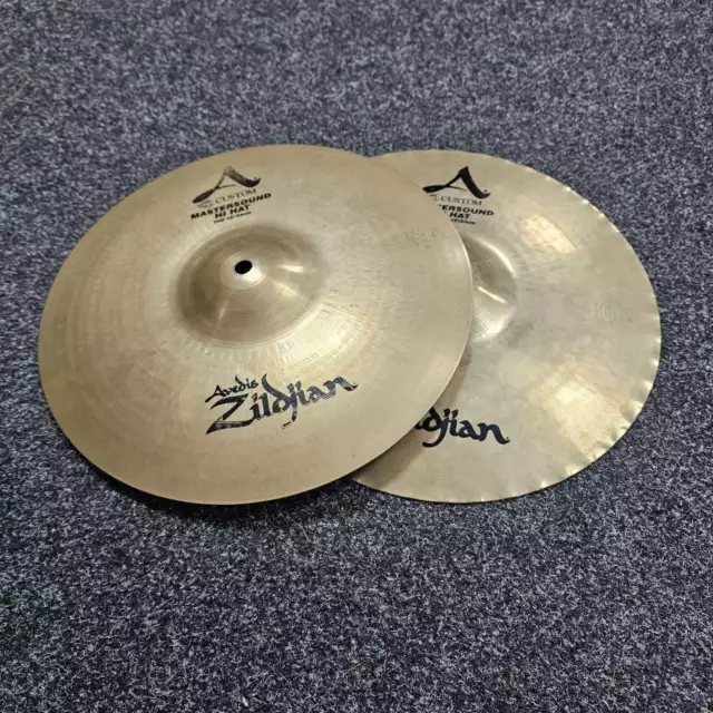 Hi-hat Cymbals 13" Zildjian A Custom Mastersound USED! RKMST010424