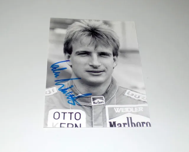 VOLKER WEIDLER *Formel 1*, original signed Pressephoto 15x20 cm