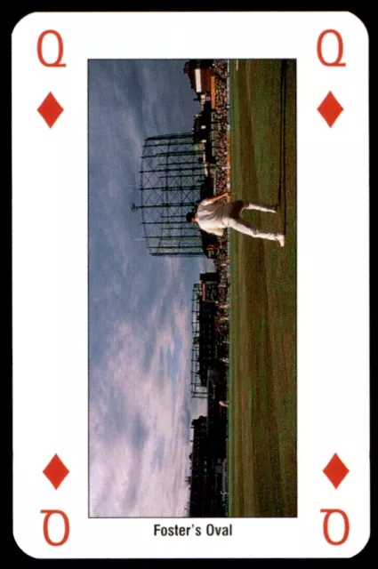 Cricket World Cup 99 (Playing Card) Queen of Diamonds Oval England