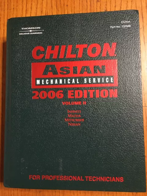 Mitsubishi Nissan Infinity Mazda 2002-2006 Tune-up Service Repair Manual Book 04