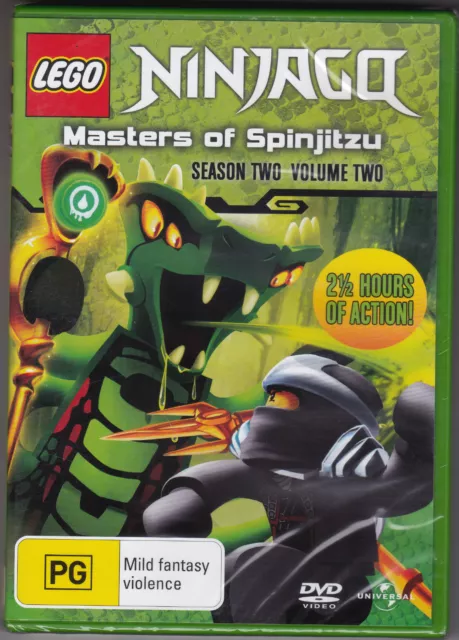Ninjago - Masters of Spinjitzu - Season 2 Vol 2 - DVD (Brand New Sealed - Lego )