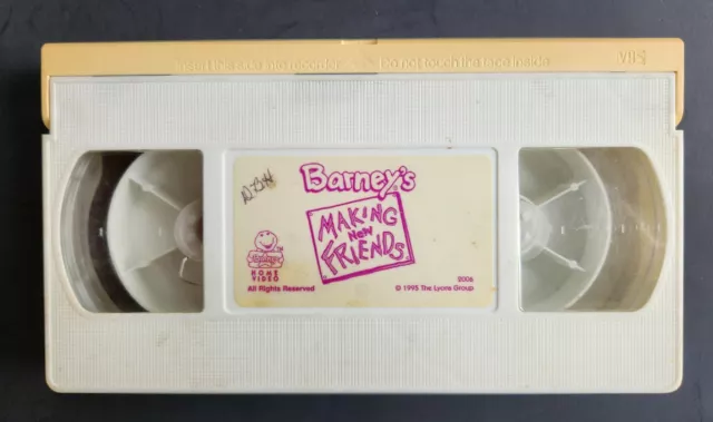 Barney Friends Barney S Making New Friends Vhs Tape Only No Box 1995 Barney Friends Barney S Making New Friends Vhs Tape Only No Box 1995