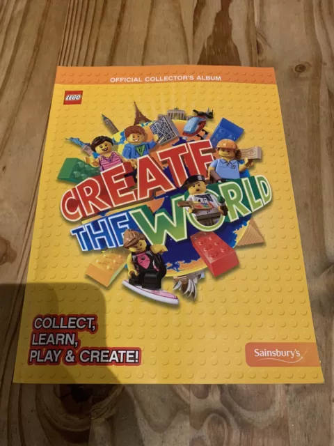 Lego / Sainsbury's Create The World Official Collector's Album * 100% Complete *