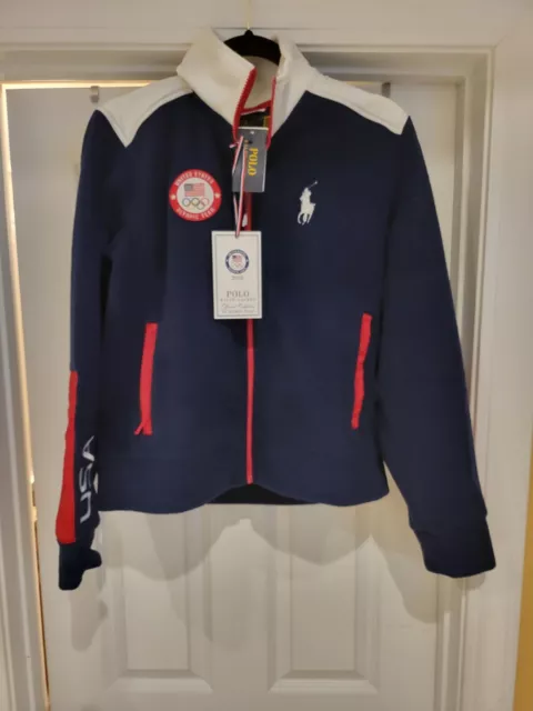 Polo Ralph Lauren USA Olympic Team Official Women's Full Zip Jacket 2022 Size M