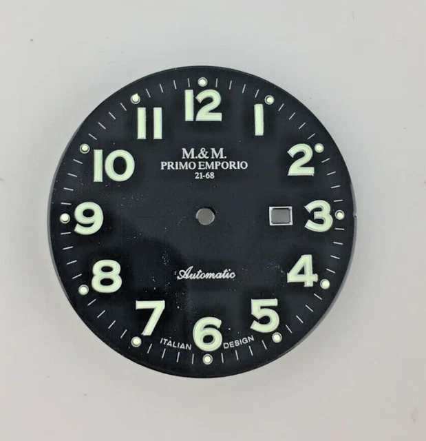 Cadran De Montre Nivada Automatic - Bleu - 29,41 Mm - Neuf Sans Boîte