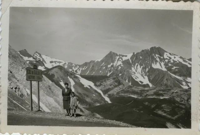 Photo Ancienne - Vintage Snapshot - Col Du Galibier Montagne Neige - Mountain 51