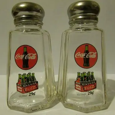 A Great Set of 2 Coca Cola 6 Pack Salt and Pepper Shakers