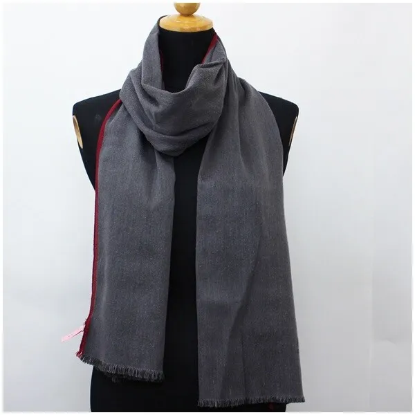 Armani Collezioni Rectangular Stole Gray Wine Red   Ab Rank Le Ladies Men Women