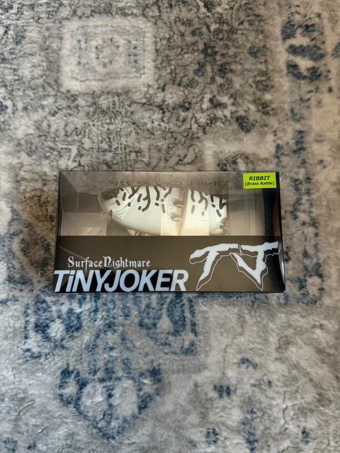 TINY JOKER WHITE Noise Bone RIBBIT Brass Rattle Fishing Lure DRT