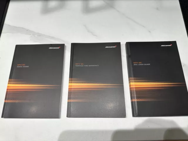 McLaren MP4-12C manuals