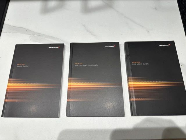 McLaren MP4-12C manuals