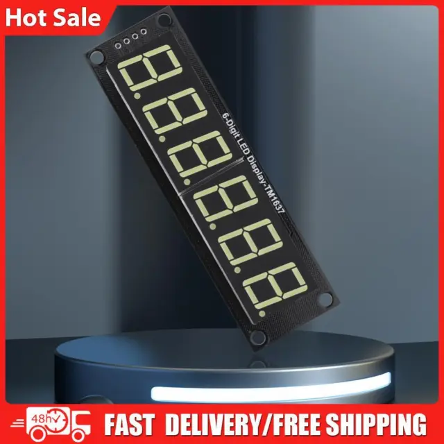 0.56in LED Display Tube Clock Module TM1637 6-Digit 7-segment 5V