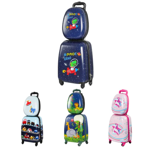 BoPeep 16''13'' 2PCS Kids Luggage Set Travel Suitcase Child Baggage Bag Backpack