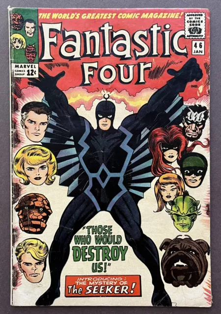 Fantastic Four #46 (1966) 1st Full Black Bolt App. And Cover Jack Kirby Stan Lee