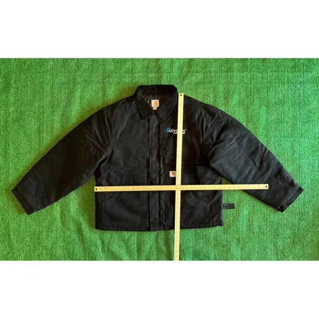 CARHARTT BLACK J002 Quilted Duck Canvas Coat Jacket Size XL Arctic $89. ...
