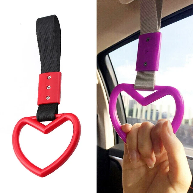 Tsukasa Plush STRIKE INC JDM Heart Tsurikawa Ring Handle Strap