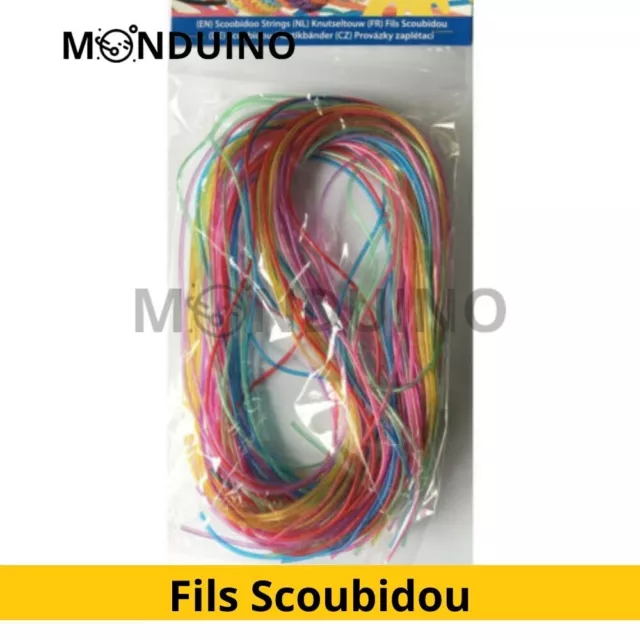 Lot De 50 Pcs Fils Scoubidou Scoobidoo Multicolores 90 Cm Pour Bijoux Bracelets