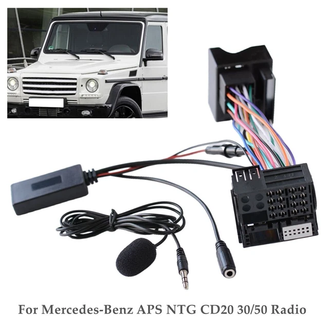 Car Stereo Audio Cable Adapter AUX IN Music For Benz A B C GL Class W169 W245