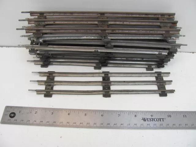 Lot Of 10 : Vintage Lionel 027 Track Standard "O" Gauge 3 Rail