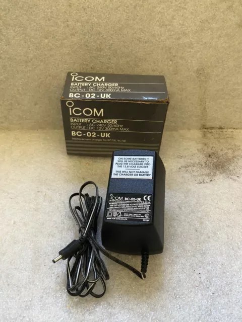 Genuine Icom BC-06 M73 UK 12V Charger 1.0 Amp Adapter Switch Mode Charger PSU