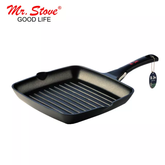 Mr Stove Grill Raya De 28 Cm Asa Desmontable Libre De Pfoa Y Ptfe Nueva Estrenar