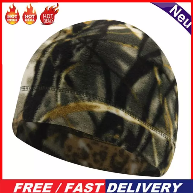 5Pcs Fleece Beanie Hat Fashion Fleece Sports Hat Thermal for Men Women (Camoufla