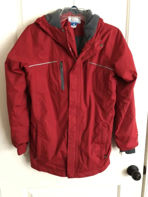 Red Columbia Omni Tech Waterproof Jacket Youth Large