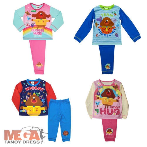 Hey Duggee 2-Pack Pure Cotton Pyjama Sets in White - Groceries