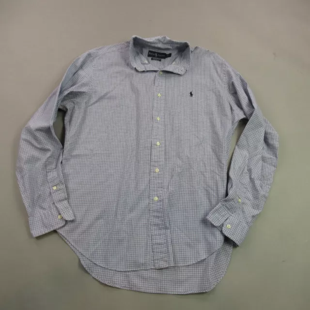 Polo Ralph Lauren Shirt Mens Large Long Sleeve Button Adult Plaid Classic Fit