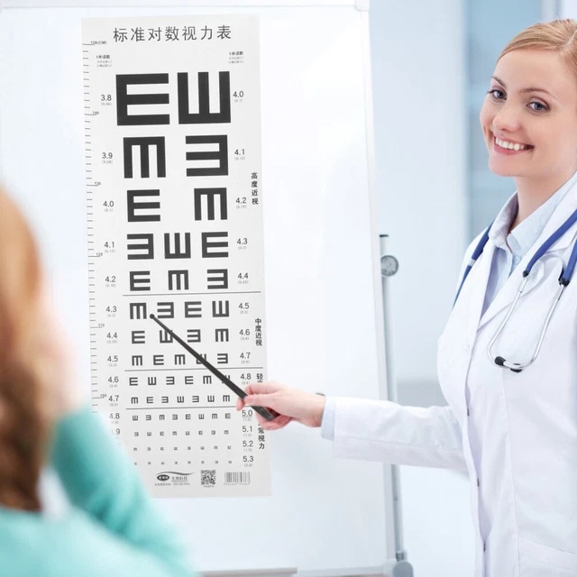 Test Visione GRAFICO VISIVO DIAGRAMMA oculare test visione grafici a parete ...