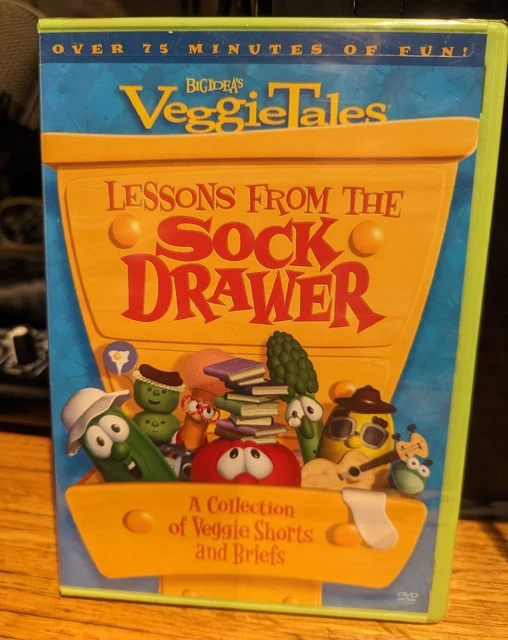 NEW VEGGIETALES DVD Lessons From the Sock Drawer w/ Bonus Silly Songs