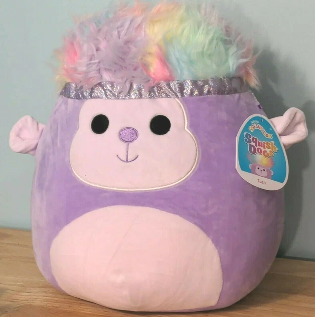 SQUISHMALLOWS SQUISH-DOOS TAZIK the Purple Monkey 14 Inch NWT Kellytoy NEW EUR 22,56 - PicClick FR