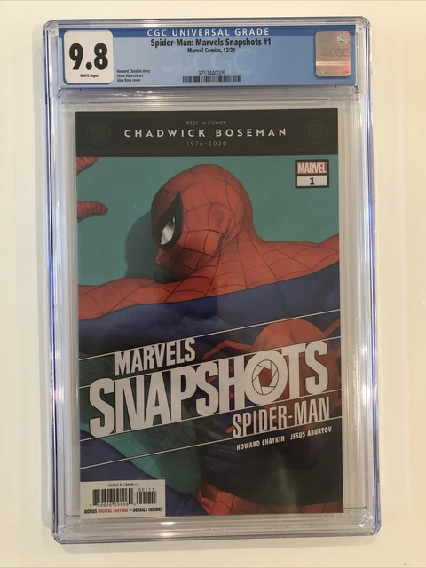 Spider-Man: Marvels Snapshots #1 CGC 9.8 Alex Ross cover