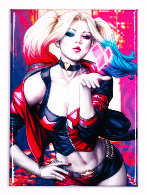 Harley Quinn Artgerm Vol 3 No 1 FRIDGE MAGNET Bombshell Batman The Joker DC Comi