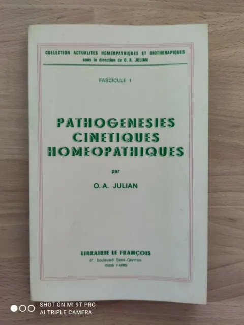 Pathogenesies cinetiques homéopathiques - Julian