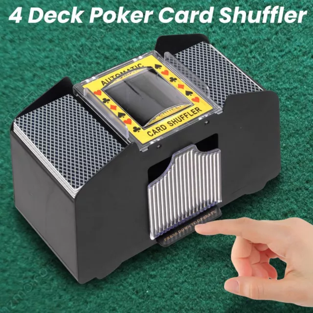 Elektrischer Kartenmischer Automatische Poker Kartenmischmaschine für 4 Decks DE